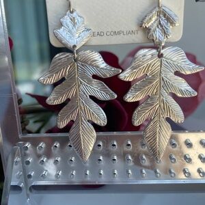 NEW Leaf Botanical Drop Earrings
